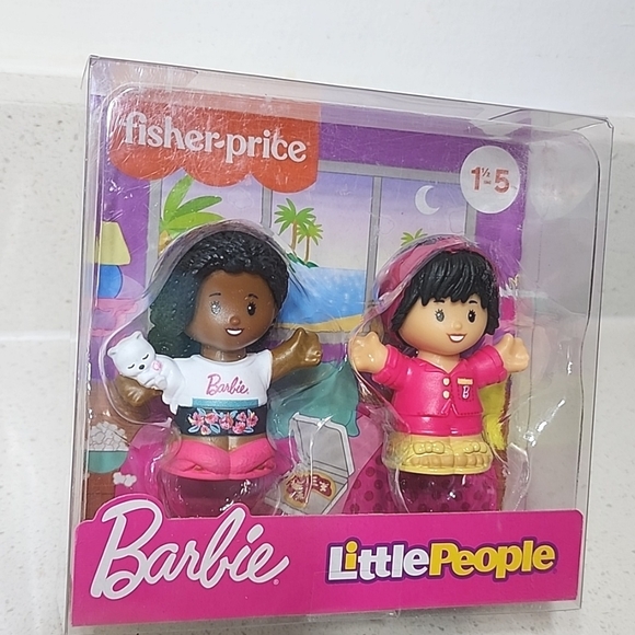 Fisher-Price Barbie Sweaters figures. Little People 2 Pack Set. New in package. - Picture 2 of 5